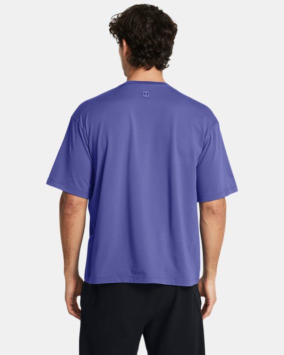 男士UA Meridian Pocket短袖T恤 in Purple image number 1